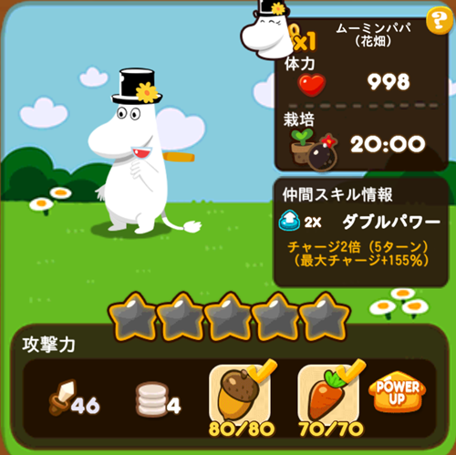 ムーミンパパ(花畑)